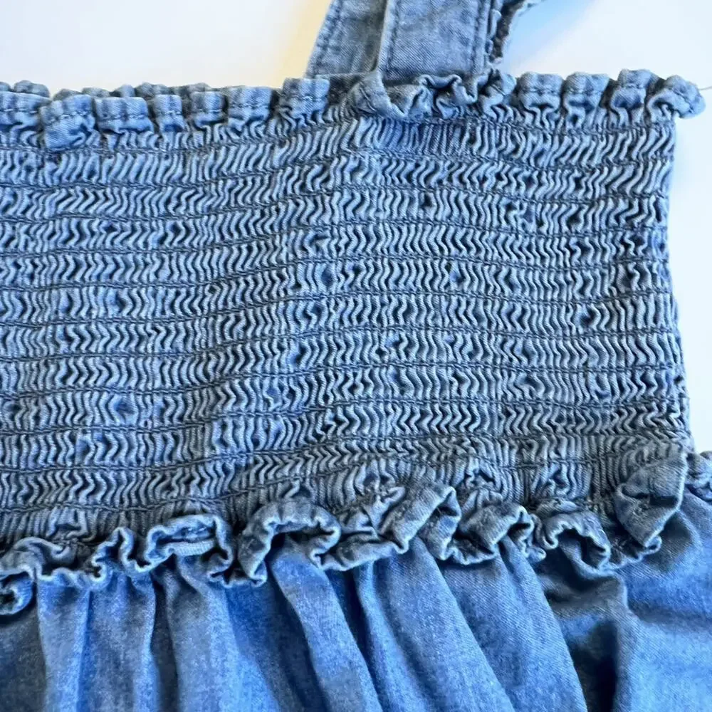 Janie and Jack Chambray Smocked Dress - Picture 6 of 7